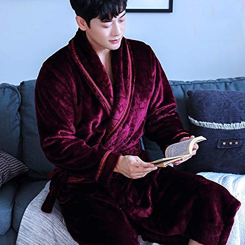 Amazon.co.jp: CH-CHH バスローブ パジャマ コーラルフリース男性